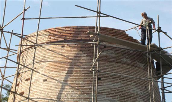 برج 400  ساله باغ جهانی عباس آباد بهشهر مرمت شد