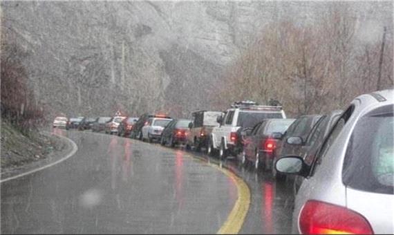ترافیک در جاده های منتهی به مازندران سنگین است