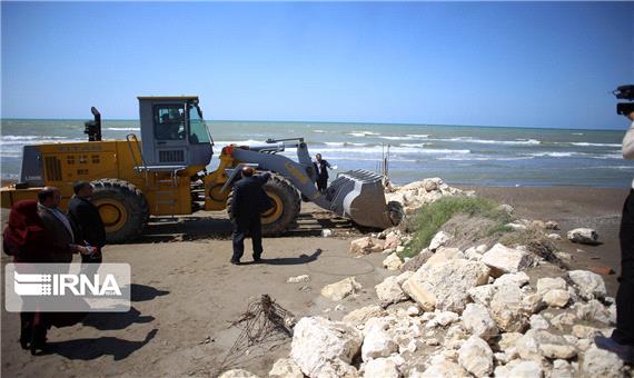 آغاز عملیات آزادسازی بخشی از ساحل دریای خزر در ساری