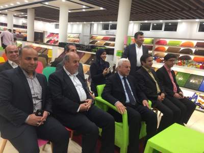 بازدید سفیر عراق در تهران و معاون هماهنگی امور اقتصادی و توسعه منابع استانداری از نمایشگاه تولیدات شركت فرش و موكت بابل