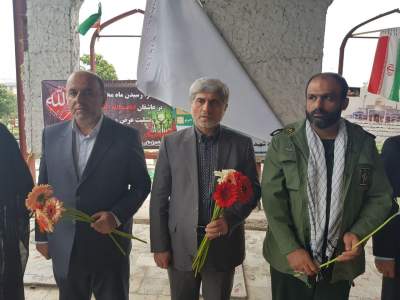 غبار روبی گلزار شهدای چالوس با حضور حسن خیریانپور