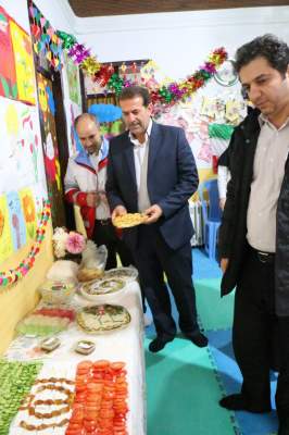 برگزاری جشنواره غذای سالم در مهد کودک اهورای شهرستان کلاردشت 