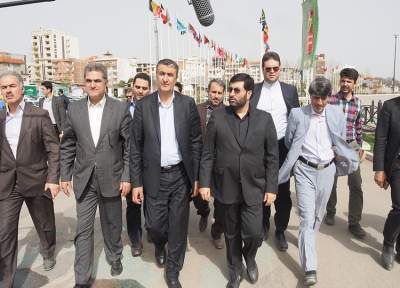 بازدید مهندس اسلامی استاندار مازندران از عملیات فاز اول و احداث فاز دوم پارک ملل در ساری